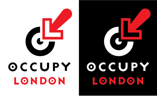 Barnbrook作品：占领伦敦(Occupy London)宣传标志