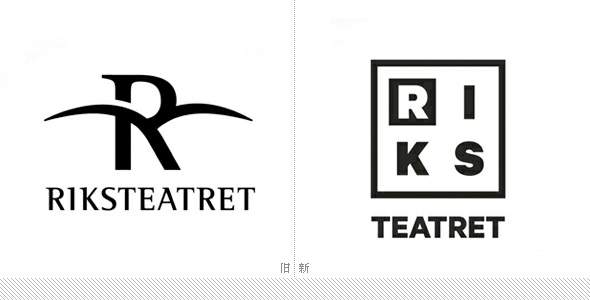 挪威Riksteatret（国家巡回剧院）新旧标志