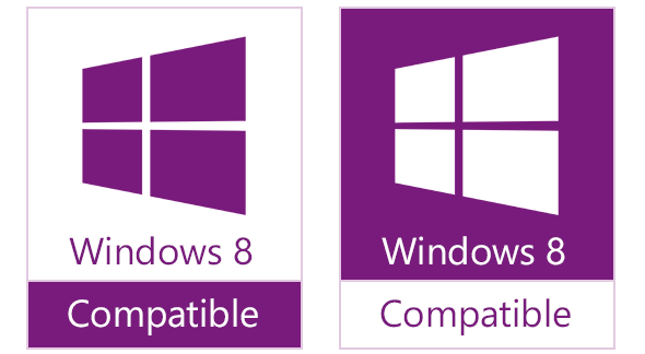 Windows 8兼容Logo曝光——紫色