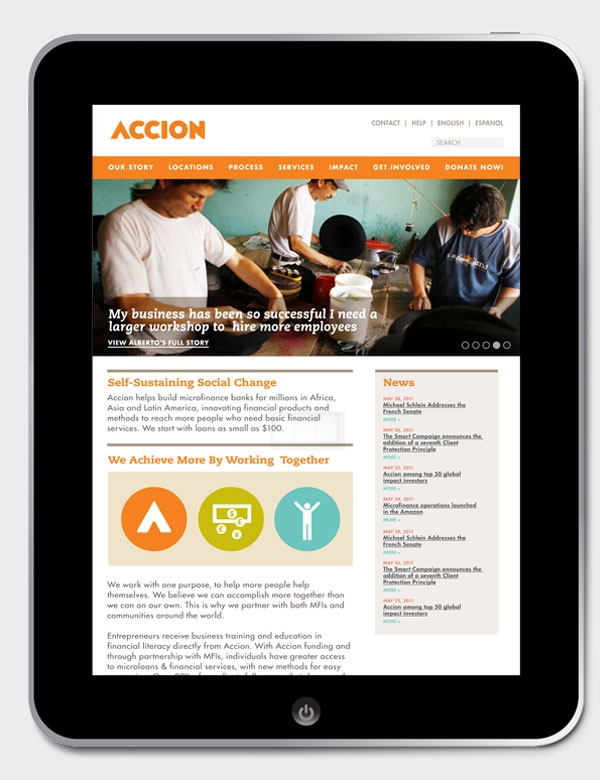 安信永(ACCION)小額信貸機構新標誌