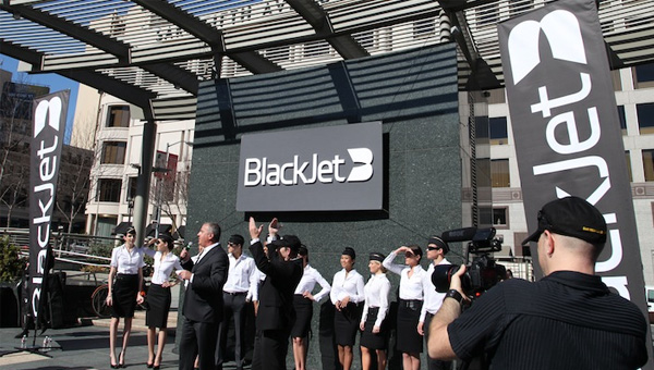 私人及商務飛行航空公司BlackJet形象設計