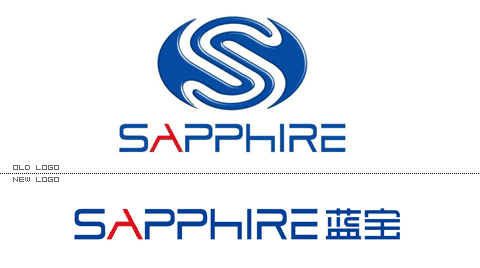 AMD全球核心图形显卡供应商 蓝宝(SAPPHRE)新Logo